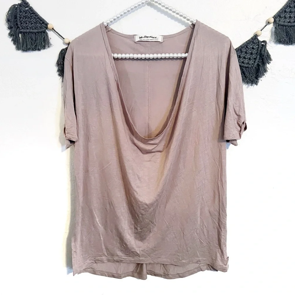 Free People Fantasy Drape Cowl Neck Tee - Picture 2 of 5